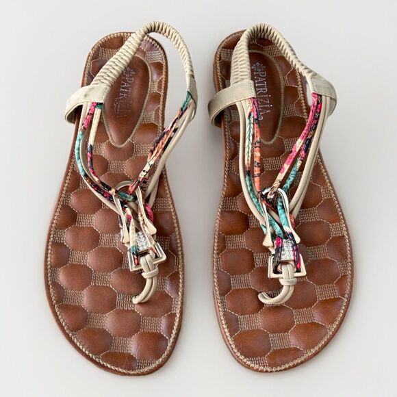 Patrizia by Spring Step Gadelina T-Strap Sandals Slingback Leather Size 10 - Picture 2 of 9